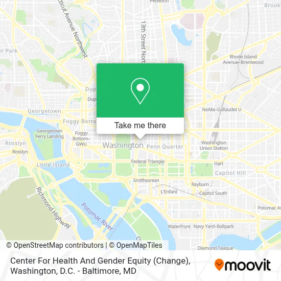 Center For Health And Gender Equity (Change) map
