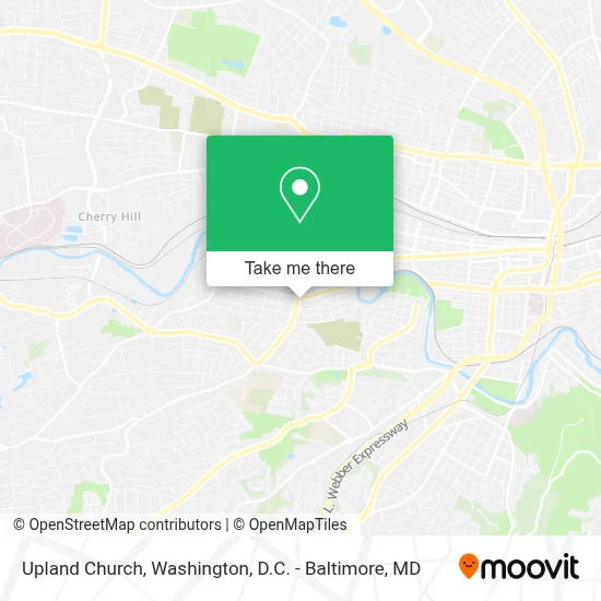 Upland Church map