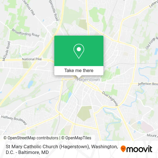 St Mary Catholic Church (Hagerstown) map