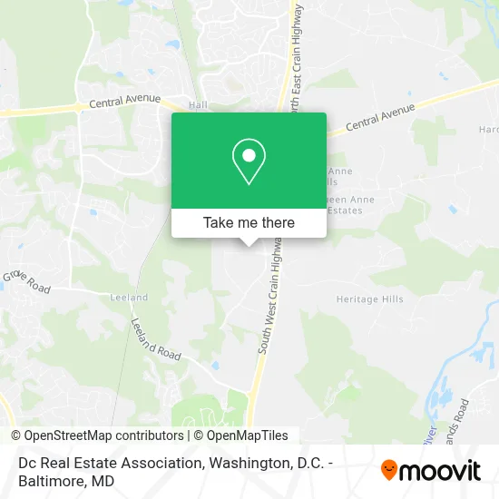 Dc Real Estate Association map