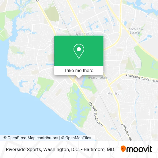Riverside Sports map
