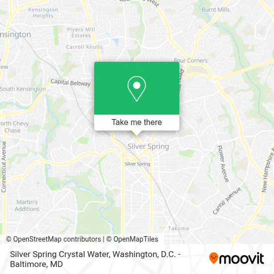 Silver Spring Crystal Water map