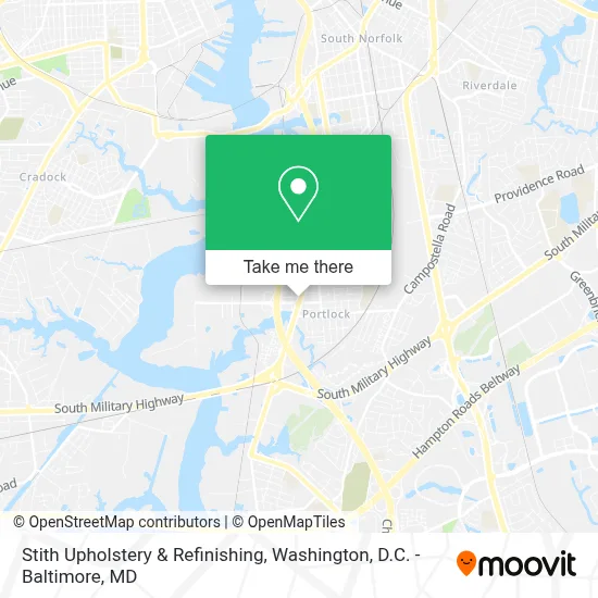 Stith Upholstery & Refinishing map