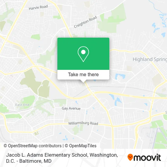 Jacob L. Adams Elementary School map