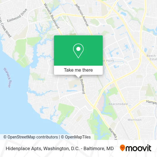 Hidenplace Apts map