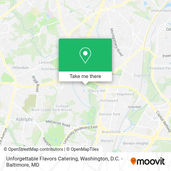 Unforgettable Flavors Catering map