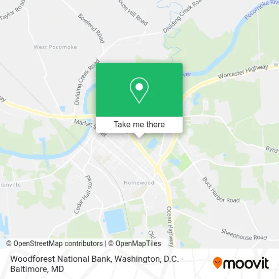 Woodforest National Bank map