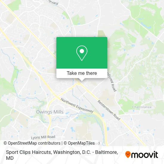 Sport Clips Haircuts map