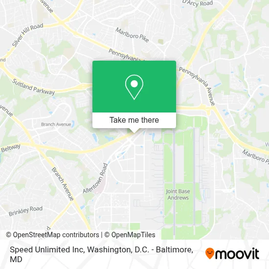 Speed Unlimited Inc map