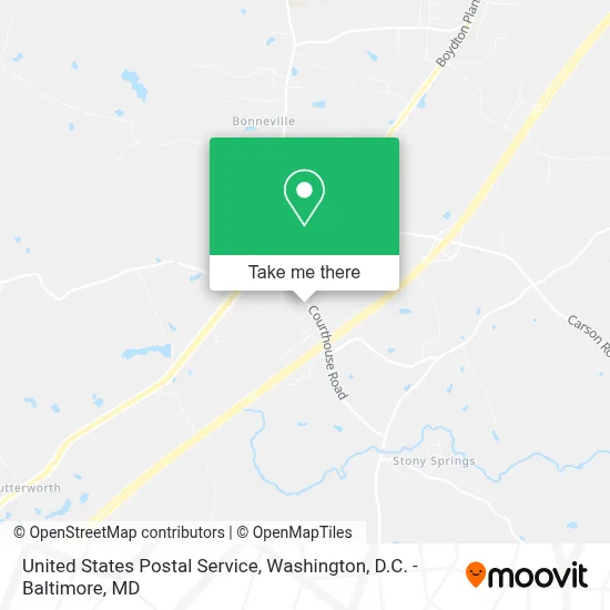 United States Postal Service map