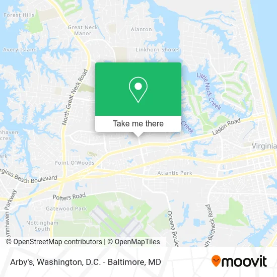 Arby's map