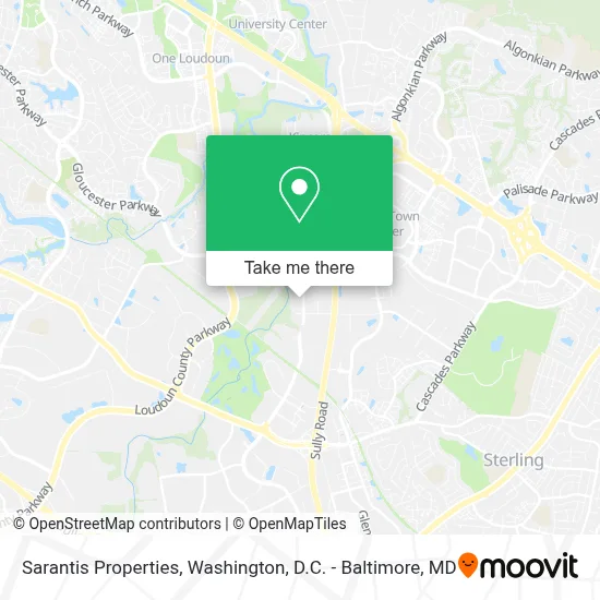 Sarantis Properties map