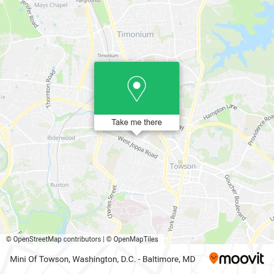 Mini Of Towson map