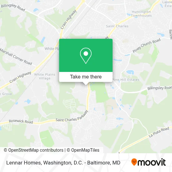 Lennar Homes map