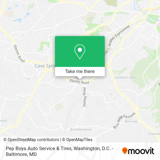 Pep Boys Auto Service & Tires map