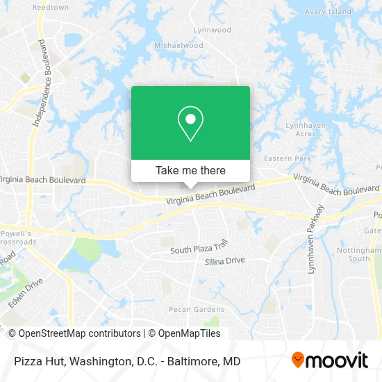 Pizza Hut map