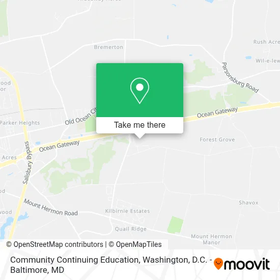 Community Continuing Education map