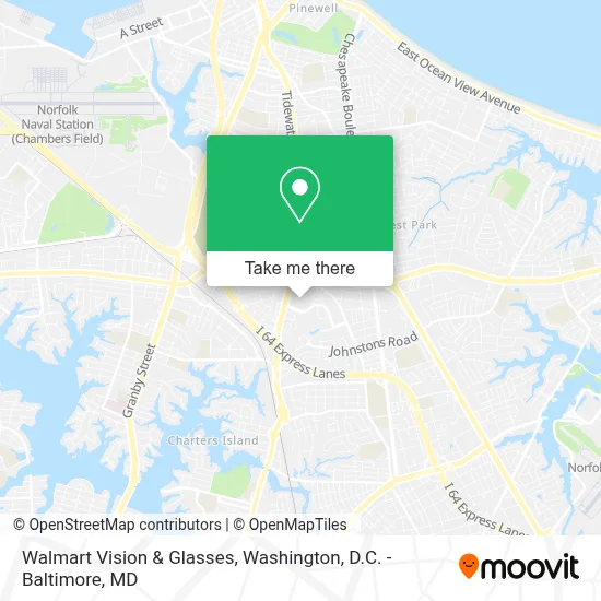 Walmart Vision & Glasses map