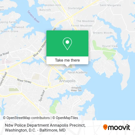 Ndw Police Department Annapolis Precinct map