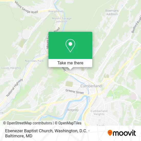 Ebenezer Baptist Church map