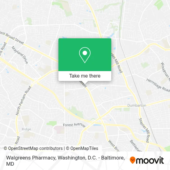Walgreens Pharmacy map