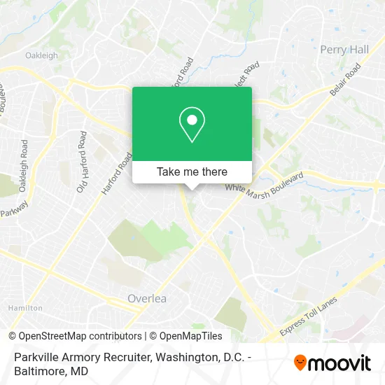 Parkville Armory Recruiter map