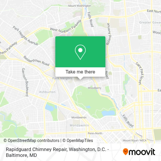 Rapidguard Chimney Repair map