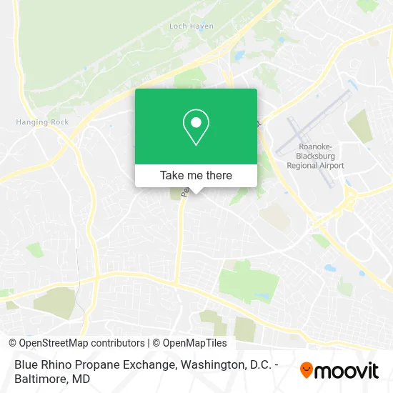 Blue Rhino Propane Exchange map