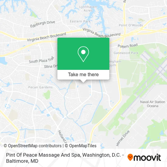 Pint Of Peace Massage And Spa map