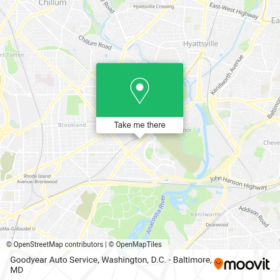 Goodyear Auto Service map