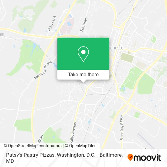 Patsy's Pastry Pizzas map