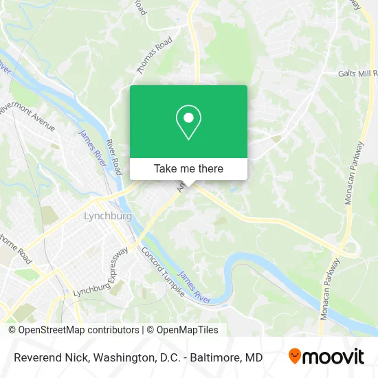 Reverend Nick map