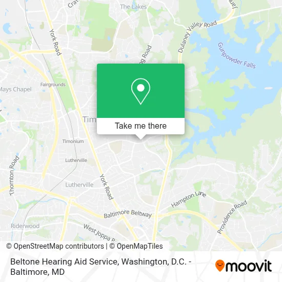 Beltone Hearing Aid Service map