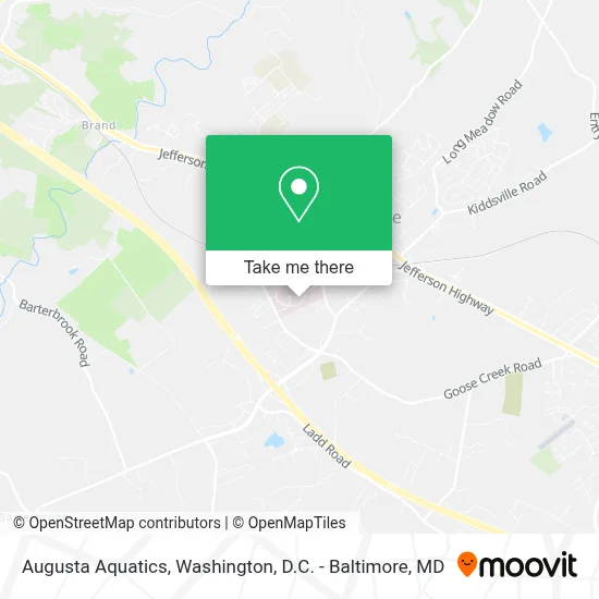 Augusta Aquatics map