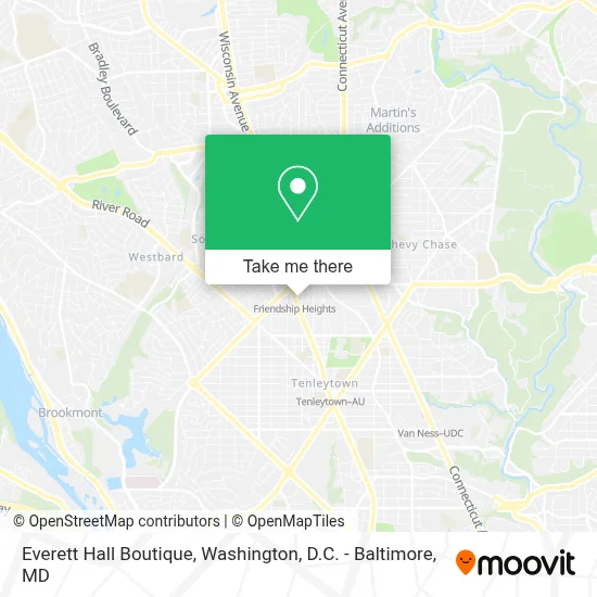 Everett Hall Boutique map