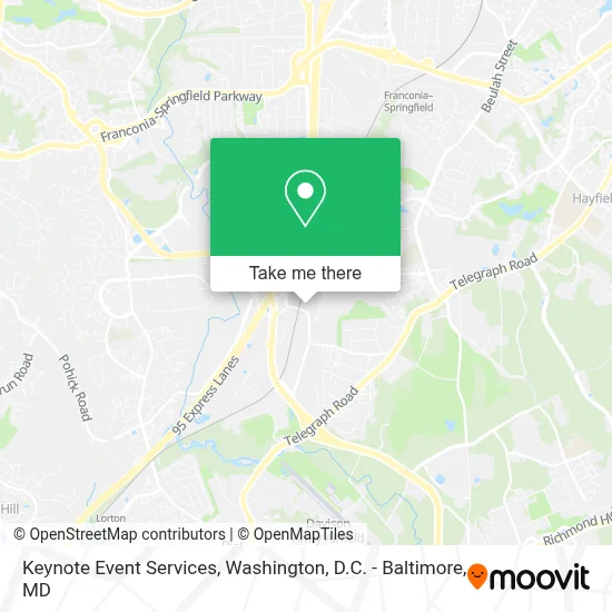 Keynote Event Services map