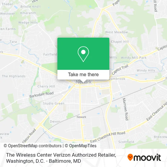 The Wireless Center Verizon Authorized Retailer map