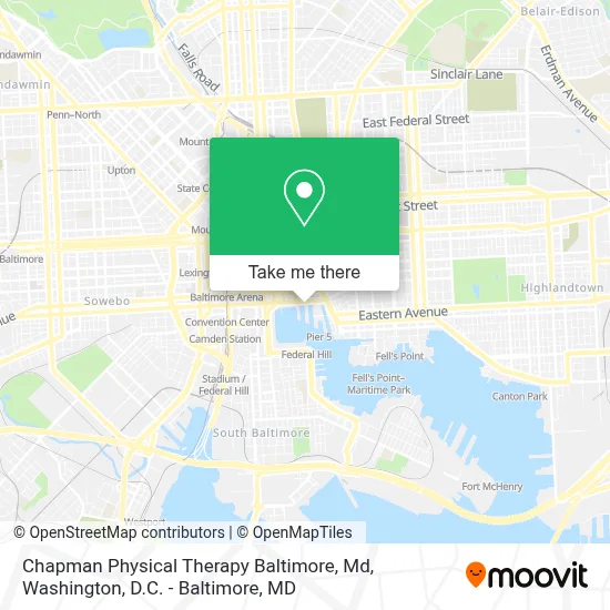 Chapman Physical Therapy Baltimore, Md map