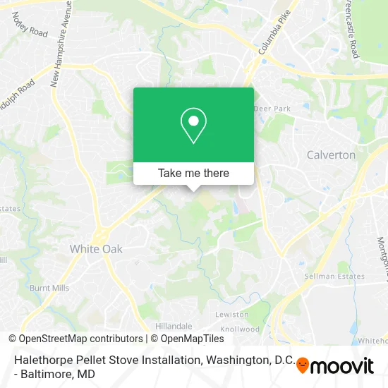 Halethorpe Pellet Stove Installation map