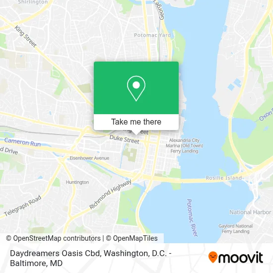 Daydreamers Oasis Cbd map