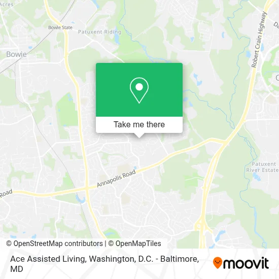 Ace Assisted Living map