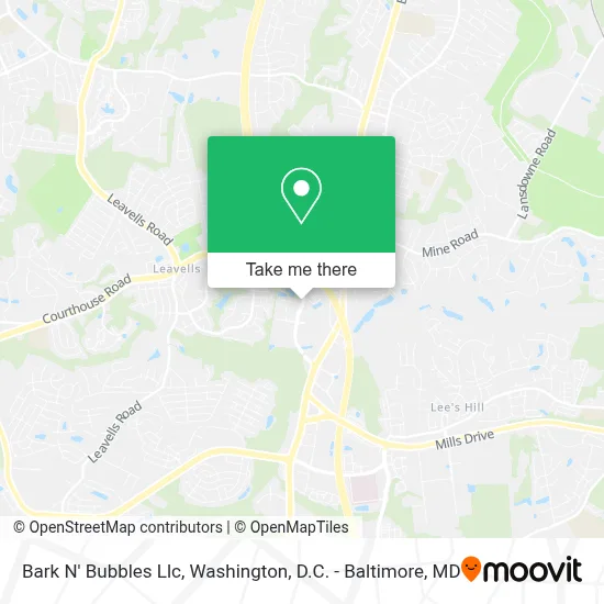 Bark N' Bubbles Llc map