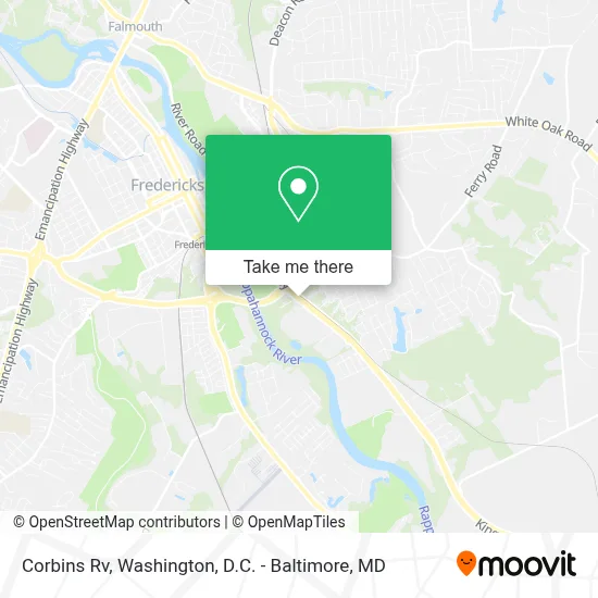 Corbins Rv map