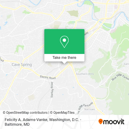 Felicity A. Adams-Vanke map