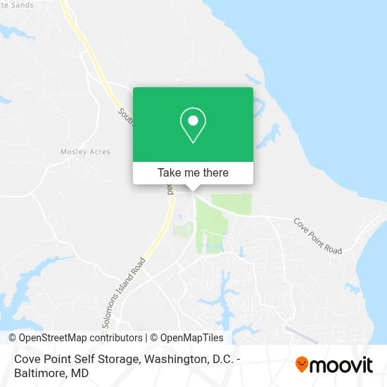 Cove Point Self Storage map