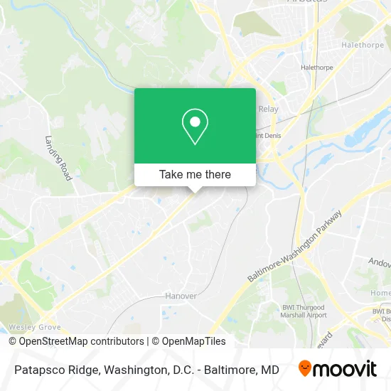 Patapsco Ridge map