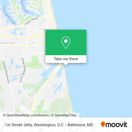 1st Street Jetty map