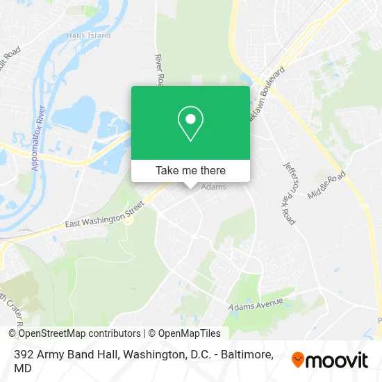 392 Army Band Hall map