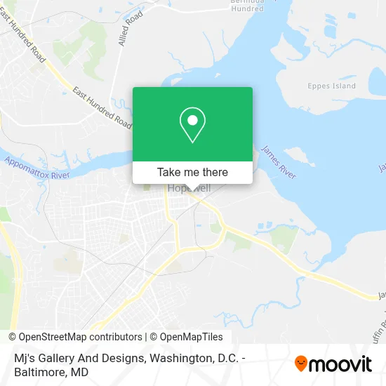 Mj's Gallery And Designs map
