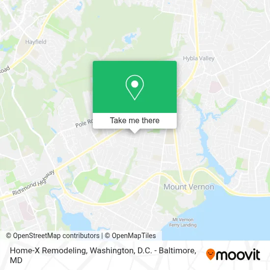 Home-X Remodeling map